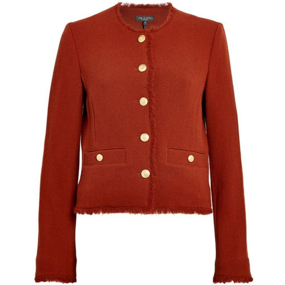 NWT Rag & Bone | Carmen Wool Jacket in Mahogany - Picture 10 of 16